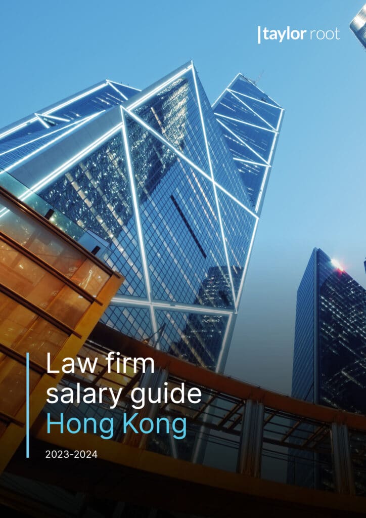 Hong Kong law firm salary guide cover 2023