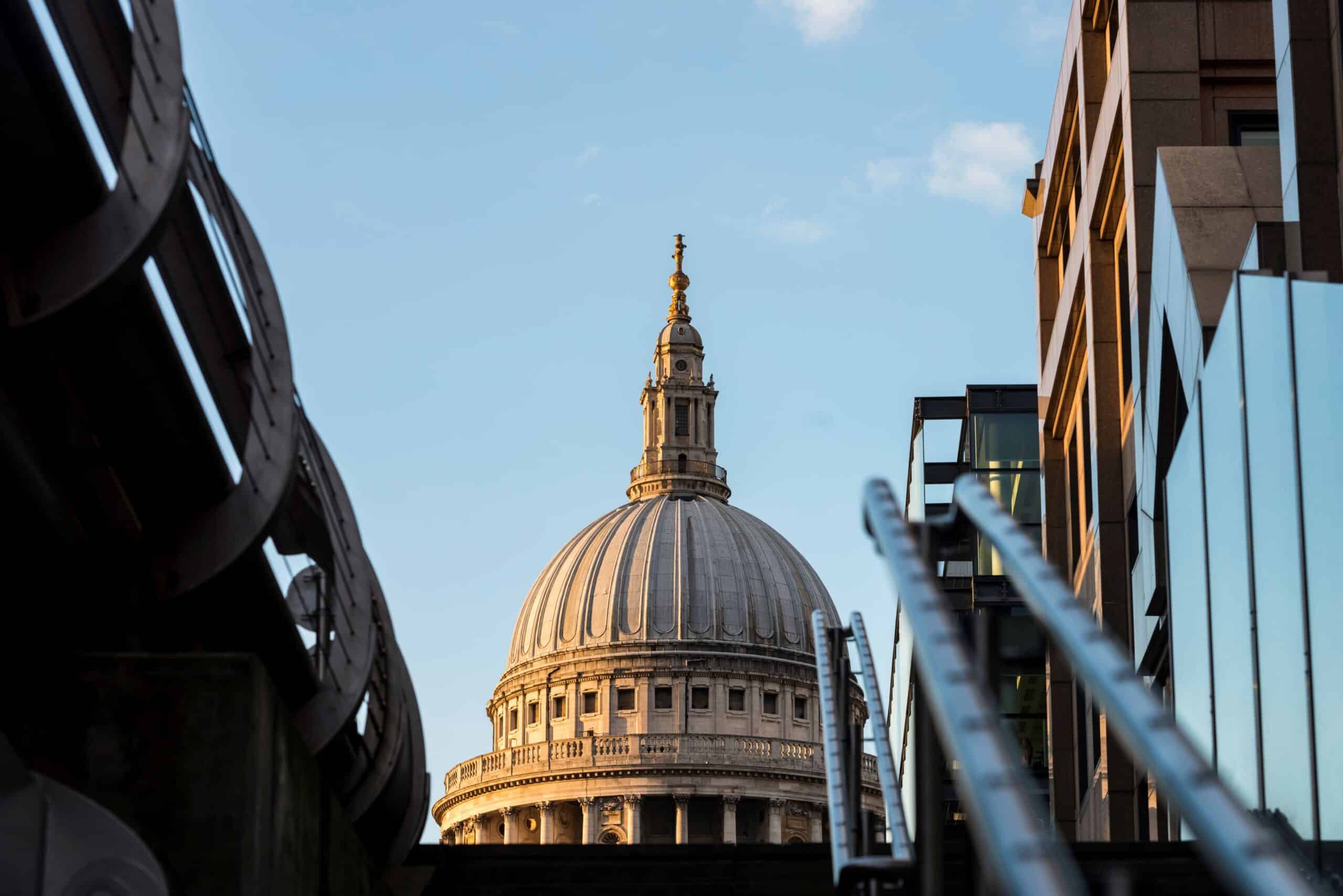 Image of St Paul's dome against blue sky