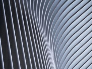 An abstract white pattern